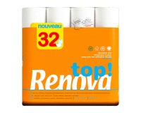 Papier toilette double épaisseur Renova Top - 32 rouleaux de 140 feuilles