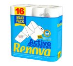 Essuie-tout Active Absorption 1/2 feuille Renova - Paquet de 16 rouleaux