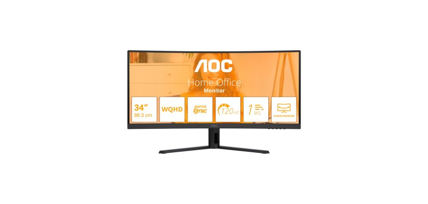 AOC B3 CU34B3E écran plat de PC 86,4 cm (34") 3440 x 1440 LED noir