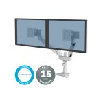 Bras support écran double compact avec glissières Tallo Top Mount Fellowes