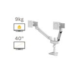 Bras support écran double compact avec glissières Tallo Top Mount Fellowes