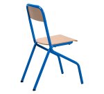 Schoolstoel Matteo - maat 6 - groep 8/middelbare school - gekleurde vernis - tafelsteun