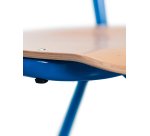 Schoolstoel Matteo - maat 6 - groep 8/middelbare school - gekleurde vernis - tafelsteun