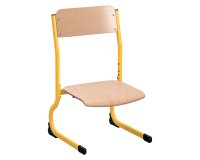 Chaise scolaire Maternelle Syllab - réglable - couleur vernis gris