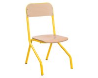 Chaise scolaire Matteo taille 4, CP/CE1 - Piètement jaune