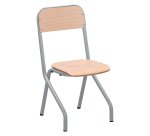 Matteo schoolstoel - maat 2 - kleuterschool middenklas - gekleurde vernis - tafelsteun