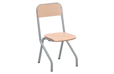 Matteo schoolstoel - maat 2 - kleuterschool middenklas - gekleurde vernis - tafelsteun