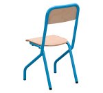 Matteo schoolstoel - maat 2 - kleuterschool middenklas - gekleurde vernis - tafelsteun