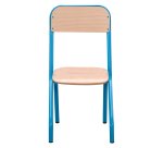 Matteo schoolstoel - maat 2 - kleuterschool middenklas - gekleurde vernis - tafelsteun