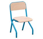 Schoolstoel Matteo - maat 1 - kleuterschool kleine afdeling - gekleurde vernis - tafelsteun