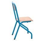 Matteo schoolstoel - maat 2 - kleuterschool middenklas - gekleurde vernis - tafelsteun