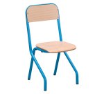 Matteo schoolstoel - maat 2 - kleuterschool middenklas - gekleurde vernis - tafelsteun
