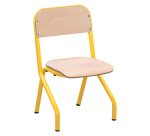 Schoolstoel Matteo - maat 1 - kleuterschool kleine afdeling - gekleurde vernis - tafelsteun