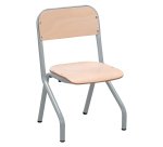 Schoolstoel Matteo - maat 1 - kleuterschool kleine afdeling - gekleurde vernis - tafelsteun