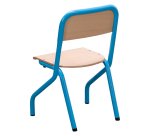 Schoolstoel Matteo - maat 1 - kleuterschool kleine afdeling - gekleurde vernis - tafelsteun