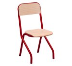 Matteo schoolstoel - maat 2 - kleuterschool middenklas - gekleurde vernis - tafelsteun