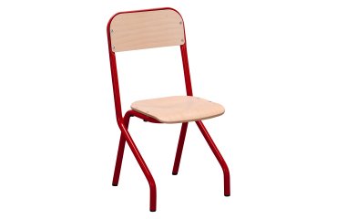 Matteo schoolstoel - maat 2 - kleuterschool middenklas - gekleurde vernis - tafelsteun