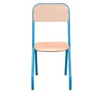 Schoolstoel Matteo - maat 3 - laatste kleuterklas - gekleurde vernis - tafelsteun