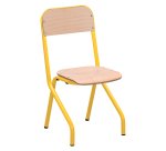Matteo schoolstoel - maat 2 - kleuterschool middenklas - gekleurde vernis - tafelsteun