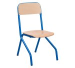 Schoolstoel Matteo - maat 4 - groep 3/4 - gekleurde vernis - tafelsteun