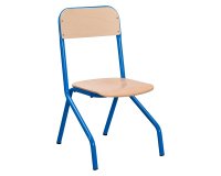 Silla escolar apoyo mesa Matteo - Tamaño 4 - 1°/2° Primaria - patas azules