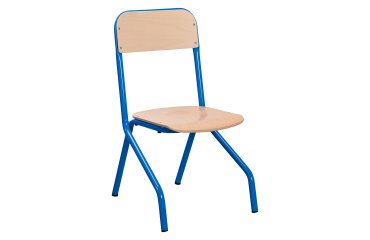 Schoolstoel Matteo - maat 4 - groep 3/4 - gekleurde vernis - tafelsteun