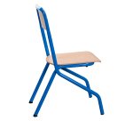 Schoolstoel Matteo - maat 4 - groep 3/4 - gekleurde vernis - tafelsteun