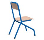 Schoolstoel Matteo - maat 4 - groep 3/4 - gekleurde vernis - tafelsteun