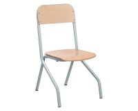 Chaise scolaire Matteo taille 4, CP/CE1- Piètement gris