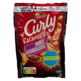 Cacahuètes Curly goût miel barbecue - Sachet de 150 g