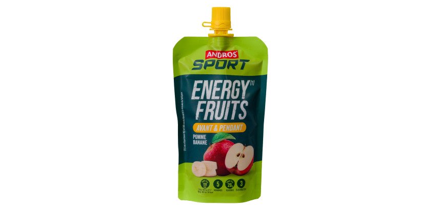 Compote Energy Fruits Pomme Banane Andros Sport -  Gourde de 114 g