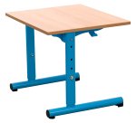Schooltafel Syllab, 1 plaats, l.60 cm, verstelbaar, maat 1 tot 4, melamine blad