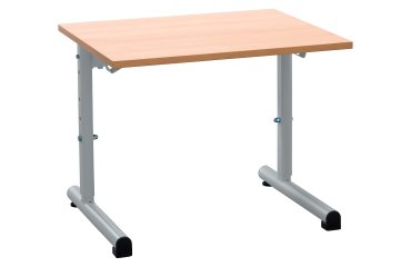 Schultisch 1 Platz SYLLAB L.60 cm Tischplatte Buche - Größe 1 bis 4 für Kindergarten bis 1. Klasse