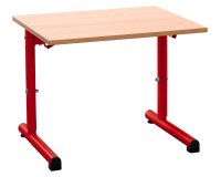 Table scolaire 1 place SYLLAB L.60 cm plateau hêtre - taille 1 à 4 pour Maternelle à CP