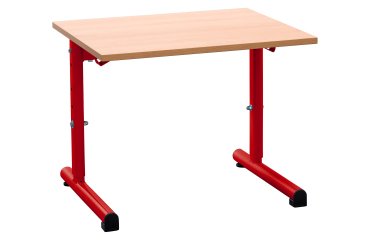 School desk 1 seat SYLLAB L.60 cm beech top - size 1 to 4 for Kindergarten to Grade 1