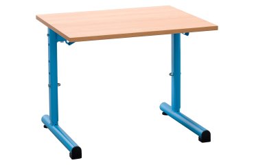 Schooltafel Syllab, 1 plaats, l.60 cm, verstelbaar, maat 1 tot 4, melamine blad