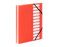 Trieur extensible polypropylène Viquel Feell'Easy 12 divisions - Rouge