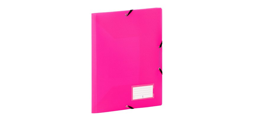 Chemise à élastiques plastique 3 rabats Viquel Fell'Easy 24 x 32 cm dos 1,5 cm
