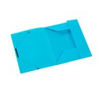 Chemise à élastiques plastique 3 rabats Viquel Fell'Easy 24 x 32 cm dos 1,5 cm