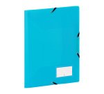 Chemise à élastiques plastique 3 rabats Viquel Fell'Easy 24 x 32 cm dos 1,5 cm