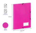 Chemise à élastiques plastique 3 rabats Viquel Fell'Easy 24 x 32 cm dos 1,5 cm