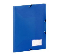Chemise à élastiques plastique 3 rabats Viquel Fell'Easy 24 x 32 cm dos 1,5 cm