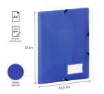 Chemise à élastiques plastique 3 rabats Viquel Fell'Easy 24 x 32 cm dos 1,5 cm