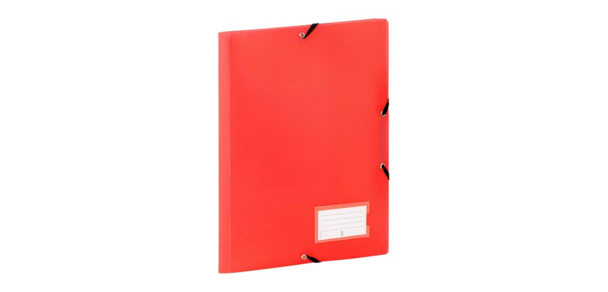 Chemise à élastiques plastique 3 rabats Viquel Fell'Easy 24 x 32 cm dos 1,5 cm