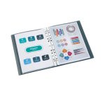 Classeur 4 anneaux plastifié Viquel Propyglass personnalisable A4 - Dos 2,5 cm