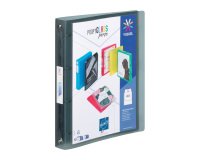 CLASSEUR SOUPLE PERSONNALISABLE DOS 3,5CM A4 NOIR POLYPROPYLENE - PROPYGLASS PERSO