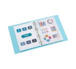 Classeur 4 anneaux plastifié Viquel Propysoft A4 maxi - Dos 4 cm