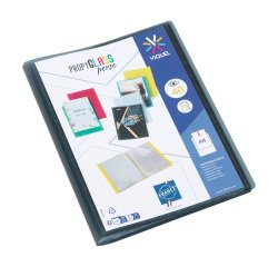PORTE VUES PERSONNALISABLE 40 VUES NOIR PROPYGLASS