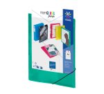 Chemise à élastique 3 rabats plastique personnalisable Viquel Propyglass 24 x 32 cm dos 1,5 cm