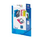 Chemise à élastique 3 rabats plastique personnalisable Viquel Propyglass 24 x 32 cm dos 1,5 cm